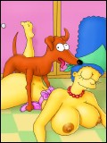 Marge Simpsons Fucked by Dog