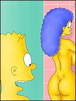 Naked Marge in The Shower
