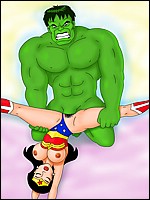 Wonder Woman Getting Fucked By Hulk